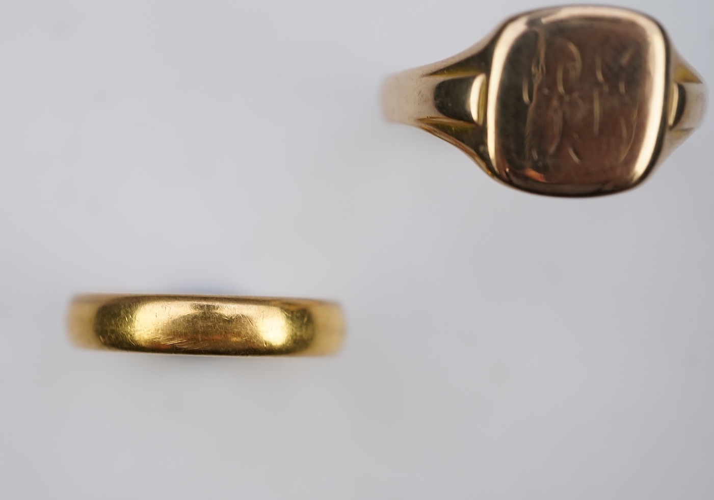 Two gold rings